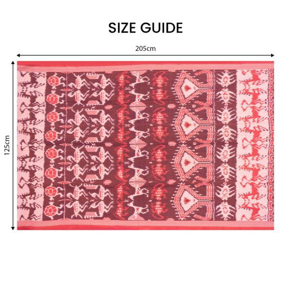 Taplak Meja Ikat Merah Bold - Image 2
