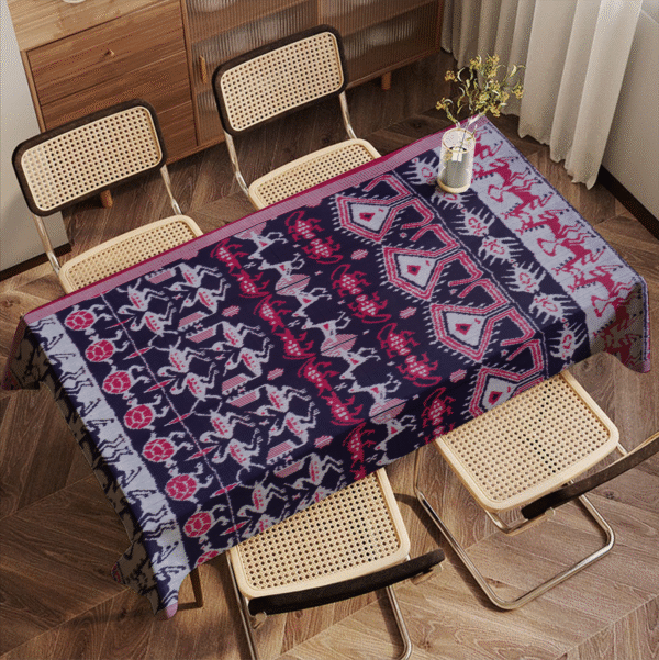 Taplak Meja Ikat Motif Klasik Geometrik