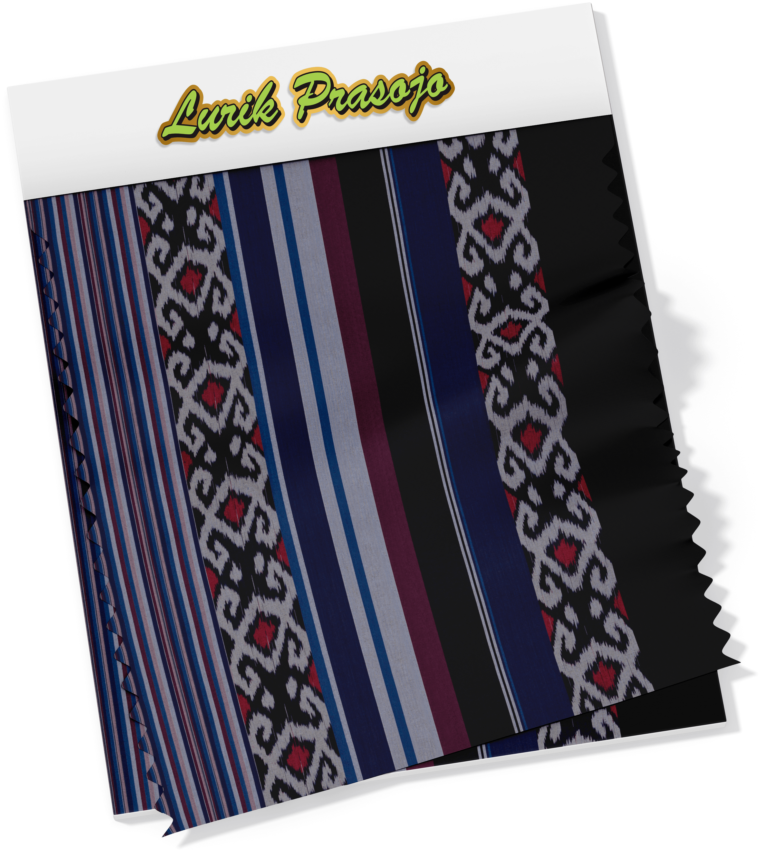 Lurik Motif Ikat 234 Pakan Hitam