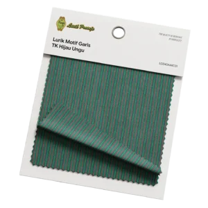 Lurik Motif Garis TK Hijau Ungu